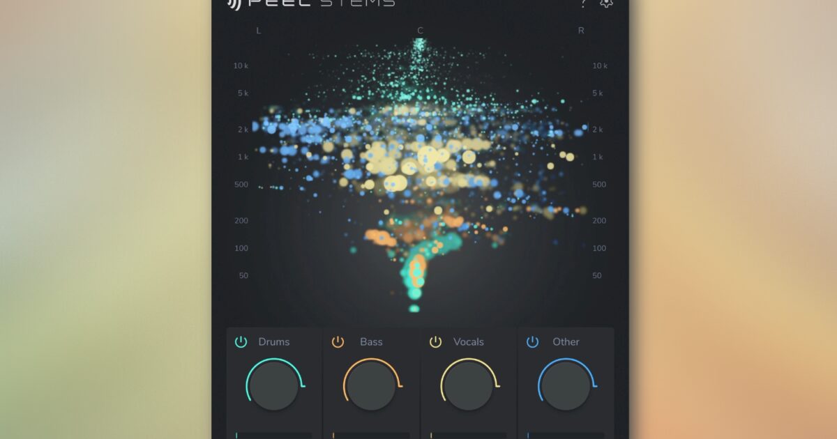 zplane PEEL STEMS 2 stem separation plugin