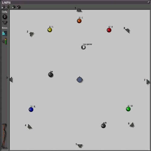 Screenshot of zplane's first product, zmatrix