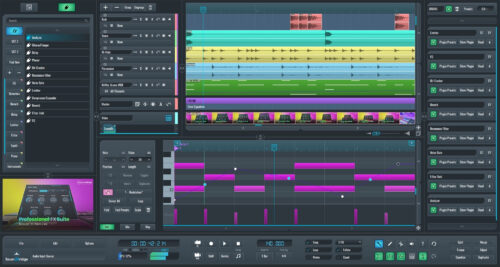 Screenshot of the SoundBridge DAW with MIDI