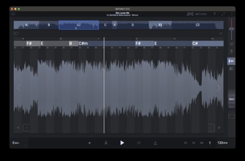 Screenshot of zplane DECODA application