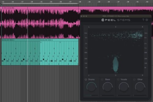 Screenshot of zplane PEEL STEMS in Ableton Live DAW