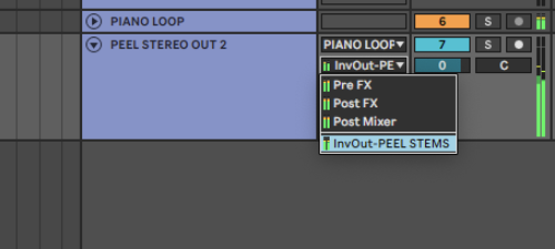 Screenshot showing audio configuration