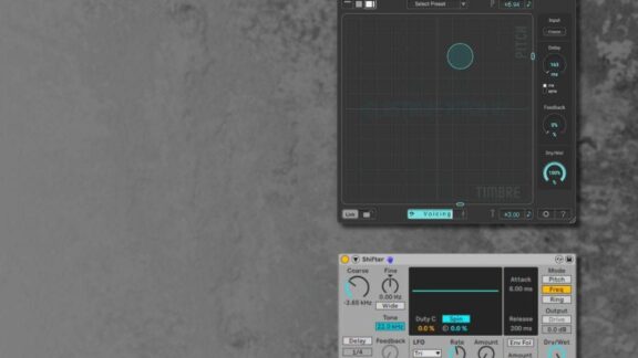 Screenshots of pitch shifting plugin interfaces