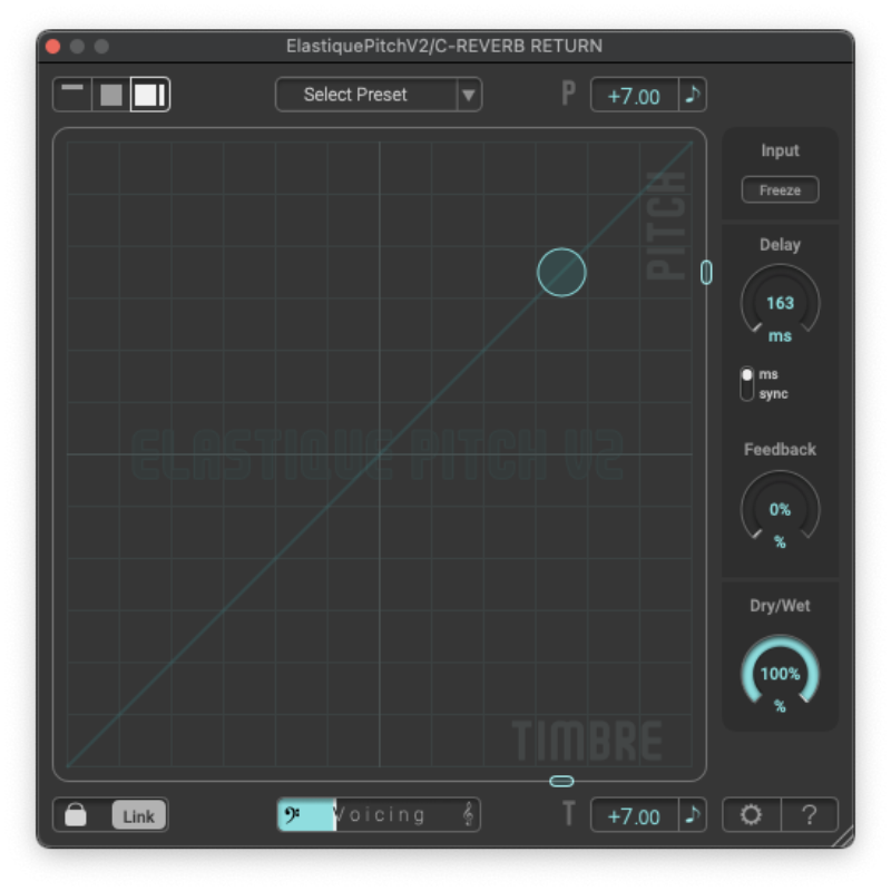 Screenshot of ELASTIQUE PITCH V2 plugin
