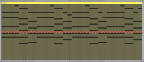 Screenshot of subtle automation applied with Ableton Live DAW