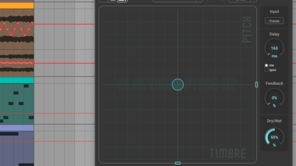 Screenshot of ELASTIQUE PITCH V2 pitch shifting plugin