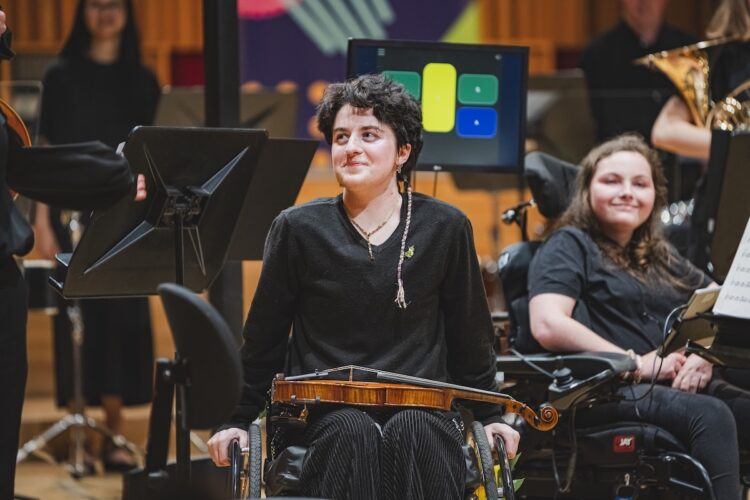 The National Open Youth Orchestra performing at Hoddinott Hall