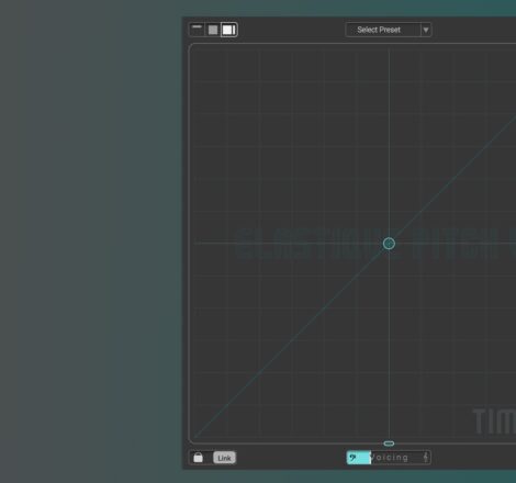 Screenshot of ELASTIQUE PITCH V2 pitch shifting plugin interface