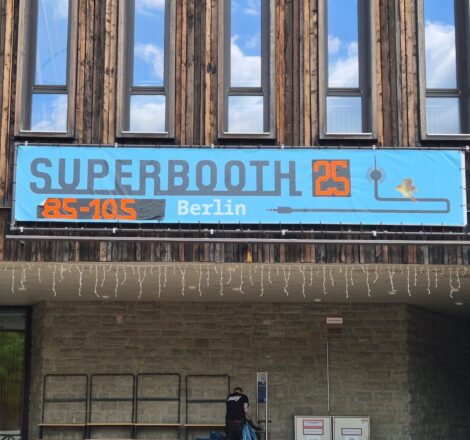 Photo of Superbooth Berlin 2025 sign