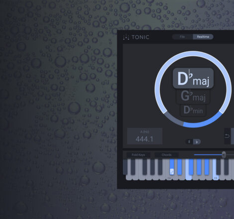Screenshot showing zplane TONIC plugin interface