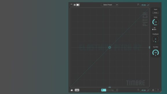 Screenshot of ELASTIQUE PITCH V2 pitch shifting plugin interface