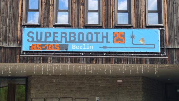 Photo of Superbooth Berlin 2025 sign