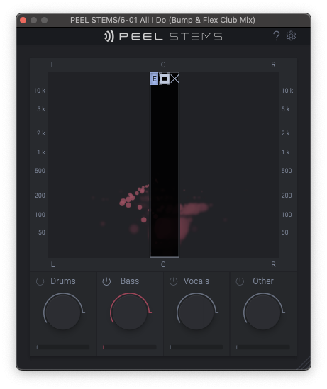 Using the spectral filter focus frame in zplane PEEL STEMS real time stem separation plugin